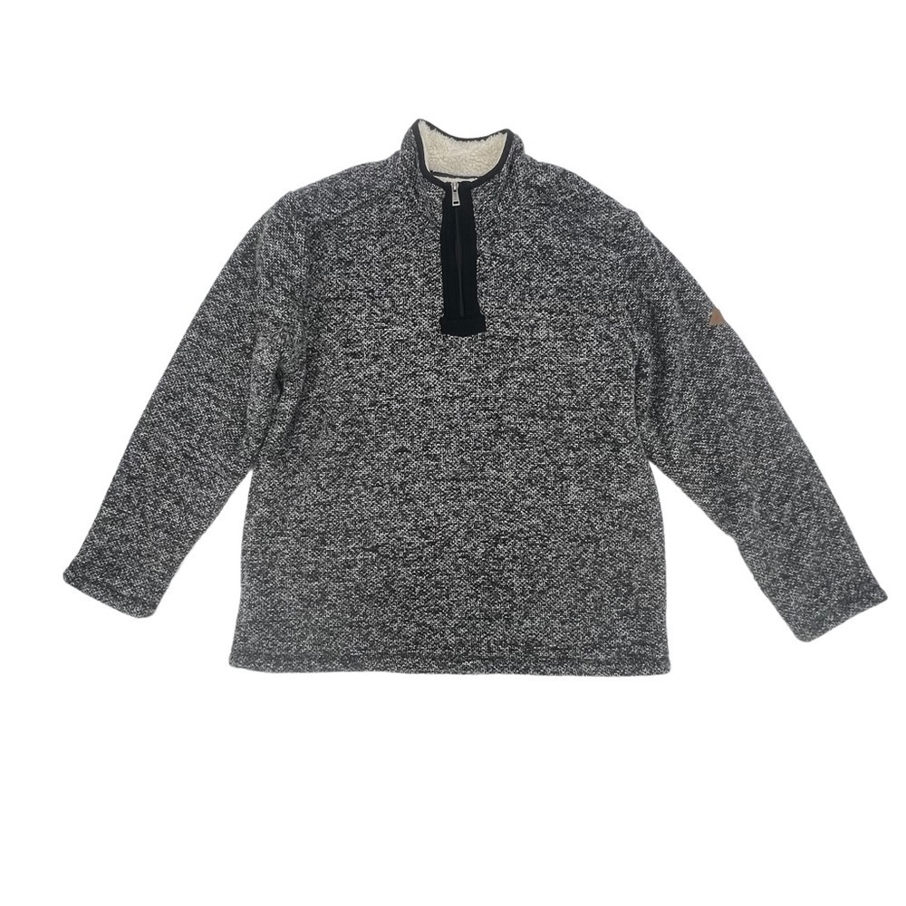 Orvis Brighton Fleece Lined 1/4 Zip Long Sleeve Pullover Sweatshirt Size XL Mens